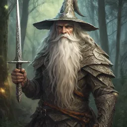 A Magi in leather armour