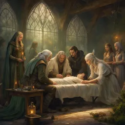 The healers hall of the elven city of Aslarmore