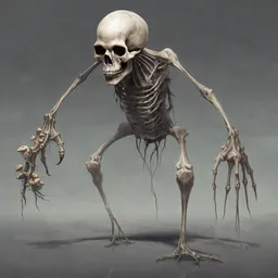 A reanimated skeleton